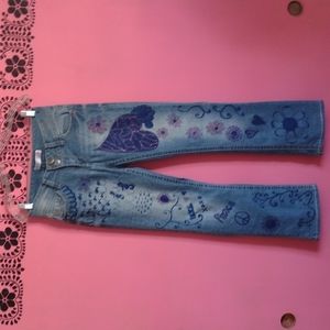Hand painted jeans